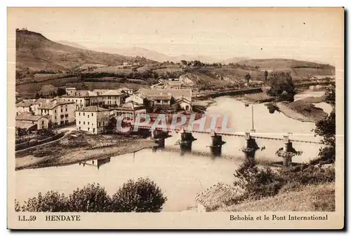 Cartes postales Hendaye Behobia et le Pont International