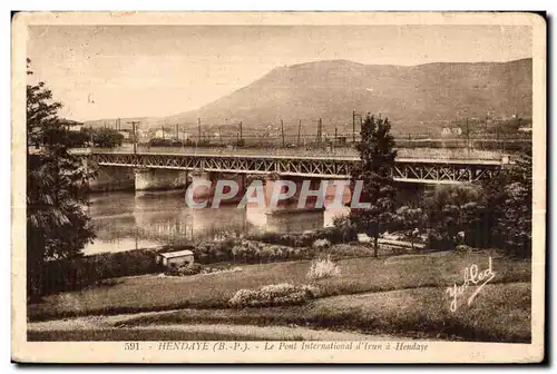 Cartes postales Hendaye (B P ) Le Pont International d Irun a Hendaye