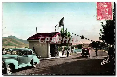 Cartes postales Hendaye Frontiere Fran O Espagnole Servicle des Passeports au Pont International