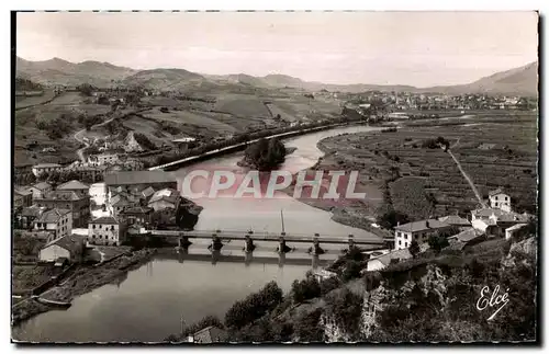 Ansichtskarte AK Hendaye Plage (Basses Pyrenees) La Bidassoa Le Pont International de