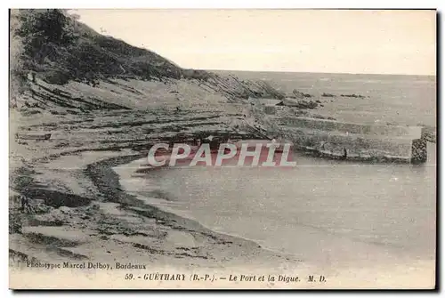 Cartes postales Guethary (B -P ) Le Port et la Digue