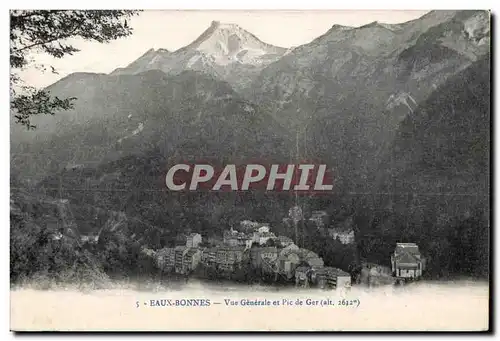 Cartes postales Eaux Bonnes Vue Generale et Pic de Ger