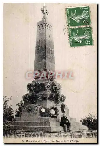Cartes postales Le Monument d Auvours pres d Yvre I Eveque Militaria
