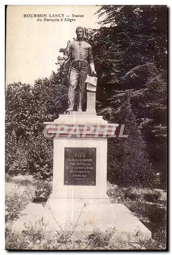 Cartes postales Bourbon Lancy Statue du Marquis d Aligre