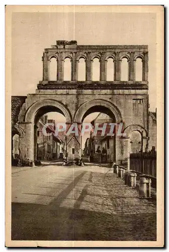 Ansichtskarte AK Autun Antique Porte Romaine dite d Arroux (exterieur) Monument historique