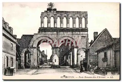 Cartes postales Autun Porte Romaine dite d Arroux