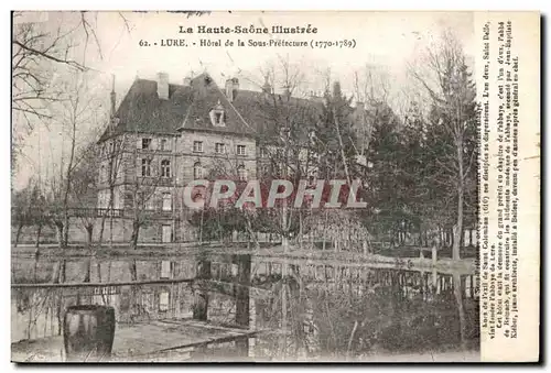 Cartes postales La Haute Saone illustree Lure Hotel de la Sous Prefecture