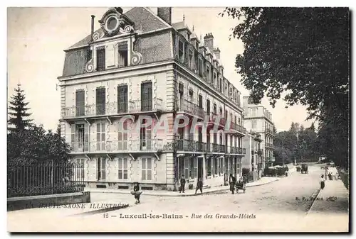 Cartes postales Luxeuil les Bains Rue des Grands Hotels