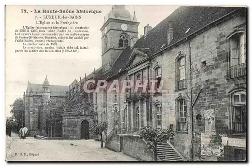 Luxeuil les Bains - L Eglise et le Presbytere - Cartes postales
