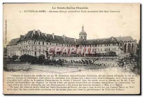Luxeuil les Bains - Ancienne Abbaye - Cartes postales