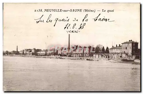 Neuville sur Saone - Le Quai - Ansichtskarte AK