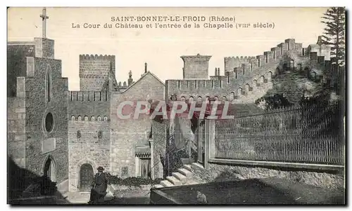 Saint Bonnet le Froid - La Cour du Chateau - Ansichtskarte AK