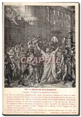 Autun - Tablea d Ingres a la Cathedrale - Cartes postales