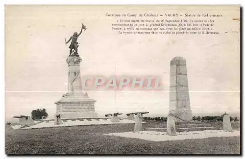 Valmy - Environs du Camp de Chalons - Statue de Kellermann - Cartes postales