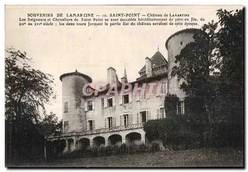 Saint Point - Chateau de Lamartine - Cartes postales