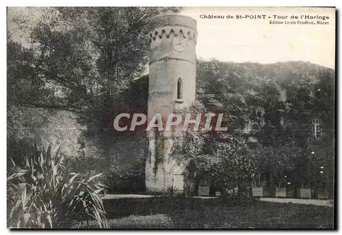 Cartes postales Chateau de St Point Tour de I Horloge