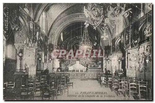 Cartes postales Paray Le Monial Interieur de la Chapelle de la Visitation
