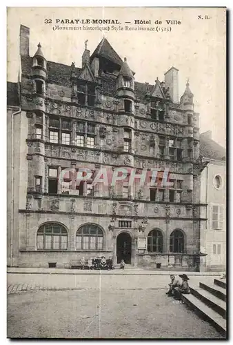 Cartes postales Paray Le Monial Hotel de Ville