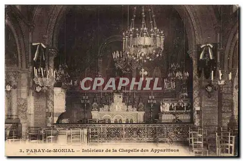 Cartes postales Paray le Monial Interieur de la Chapelle des Apparitions