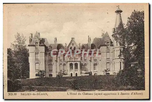Ansichtskarte AK Salies de Bearn L Hotel du Chateau (ayant appartenu a Jeanne d Albret)