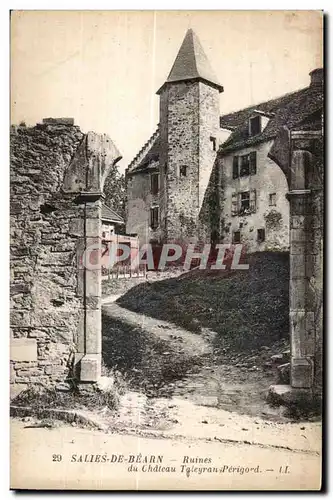 Cartes postales Salies De Bearn Ruines du Chateau Taleyran Perigord