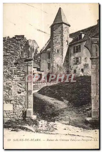 Cartes postales Salies De Bearn Ruines du Chateau Tabeyran Perigord