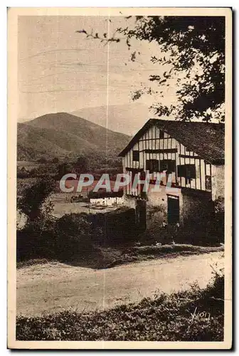 Cartes postales Le Pays Basque Type de Ferme basque aux envinors de Saint Jean de Luz