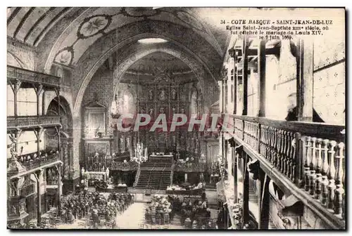 Ansichtskarte AK Cote Basque Saint Jean De Luz Eglise Saint Jean Baptiste