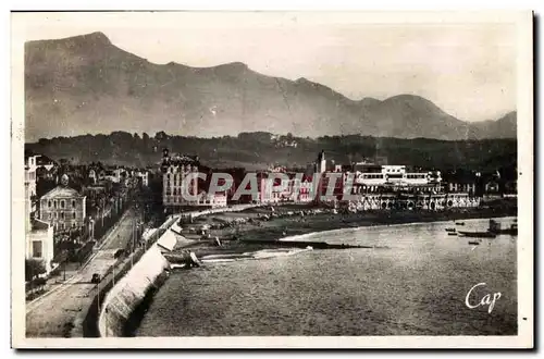 Ansichtskarte AK St Jean de Luz Vue d ensemble de la Plage et la Rhune