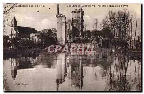 Cartes postales Mehun sur Yevre Chateau de Charles VII vu des bords de I Yevre