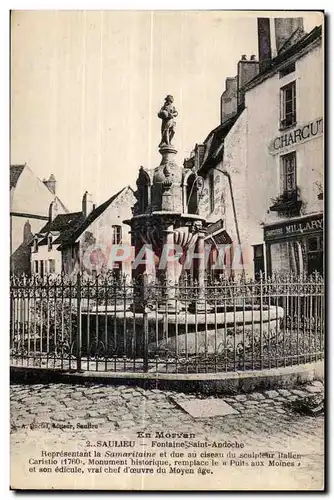 Ansichtskarte AK En Morvan Saulieu Fontaine Saint Andoche