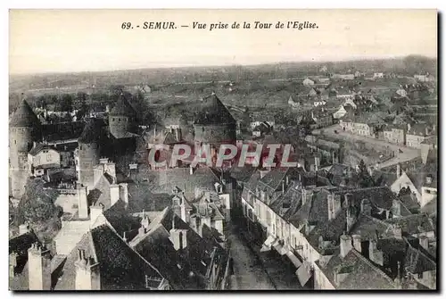 Cartes postales Semur Vue prise de la Tour de I Eglise