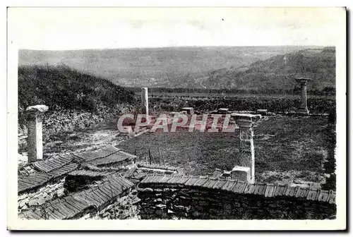 Cartes postales pro Alesia Atrium du monument a crypte Vue d ensemble prise du Sud