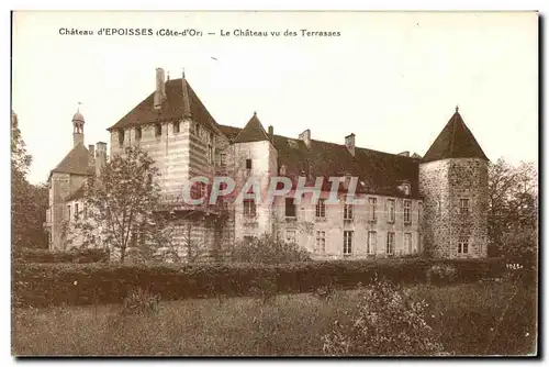 Cartes postales Chateau d Epoisses (Cote-d Or) le Chateau vu des Terrasses