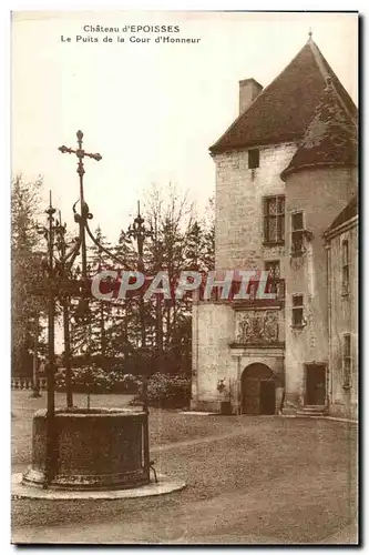 Cartes postales Chateau d Epoisses Le Puits de la Cour d Honneur