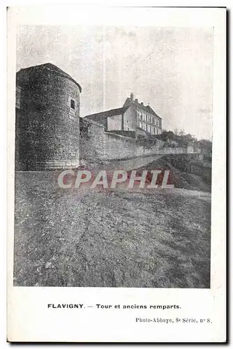 Cartes postales Flavigny Tour et anciens remparts