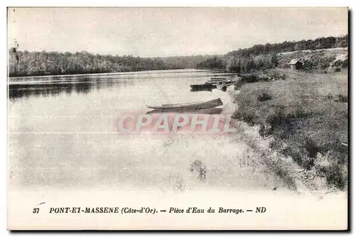 Cartes postales Pont Et Massene (Cote-d Or) Piece d Eau du Barrage