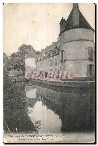 Cartes postales Chateau de Bussy Rabutin (Cote-d Or) Facade sur les Jardins