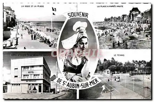 Cartes postales moderne Souvenir La Digue Et La Plage Tennis