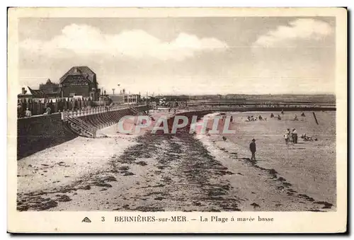 Ansichtskarte AK Bernieres sur Mer La Plage a maree basse