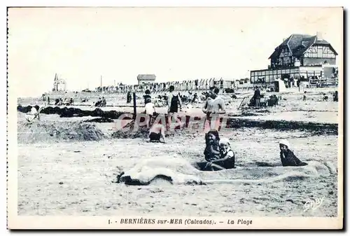 Ansichtskarte AK Bernieres sur Mer (Calvados) La plage