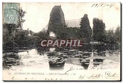 Ansichtskarte AK Environs De Trouville Eglise de Cricquebeaf