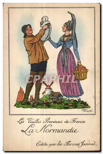 Ansichtskarte AK Les Vieilles Provinces de France La Normandie Folklore Costume