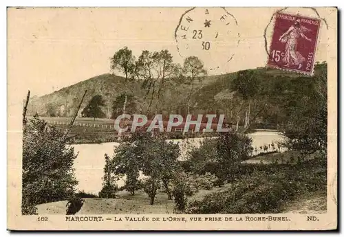 Ansichtskarte AK Harcourt La Vallee De L orne Vue Prise De La Roche Bunel