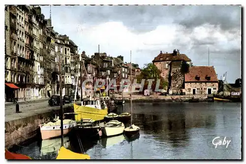 Cartes postales Honfleur (Calvados) Le Vieux Bassin le Quai Sainte Catherine et la Lievtenance