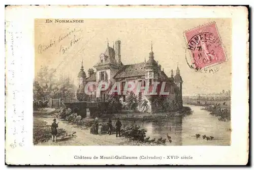 Ansichtskarte AK Chateau de Mesnil Guillaume (Calvados) XVII siecle