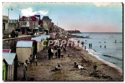 Cartes postales Calvados La Plage a maree haute