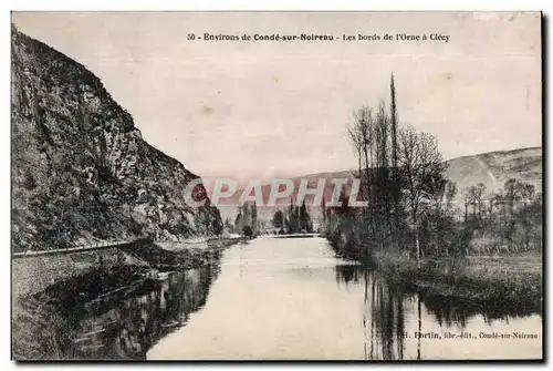 Cartes postales Environs de Conde sur Noireau l es bords de I Orne a Cleey