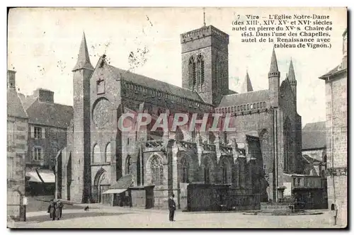 Cartes postales Vire L Eglise Notre Dame (des XIII XIV XV et XVI siecles autel en pierre du XV s Chaire de Dans