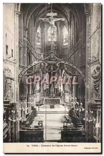 Ansichtskarte AK Vire Interieur de I Eglise Notre Dame Christ